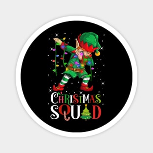 Christmas Squad Funny Xmas Dabbing ELF Squad Boys Men Xmas Family Matching Magnet